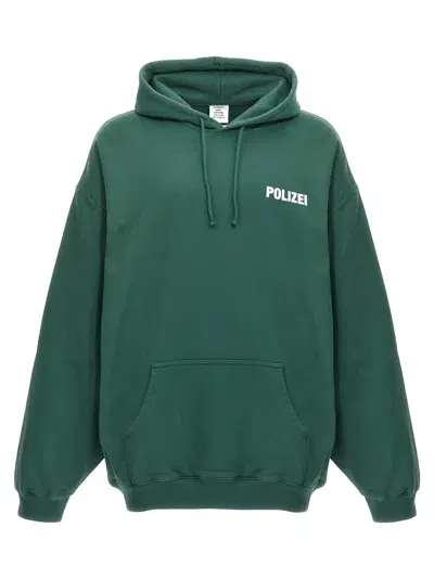 Vetements Polizei Sweatshirt In Green