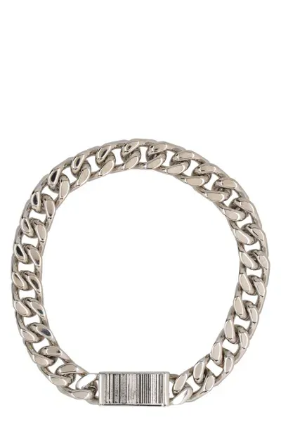 Vetements Steel Chain Bracelet In Silver