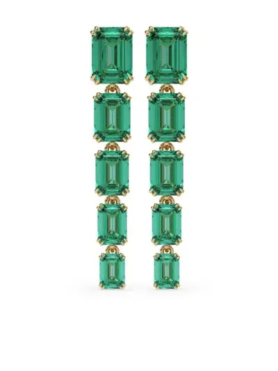 Veynou 14kt Yellow Gold Eden Essence Emerald Earrings