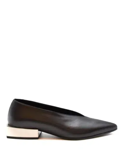 Vic Matie Classic Flats In Black