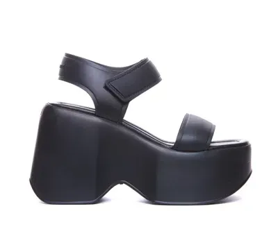 Vic Matie Rubby Platform Sandals In Black