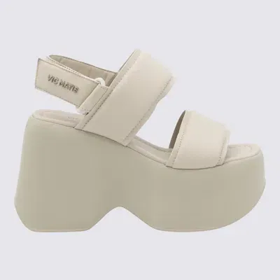 Vic Matie Yoko 105mm Platform Sandals In Osso