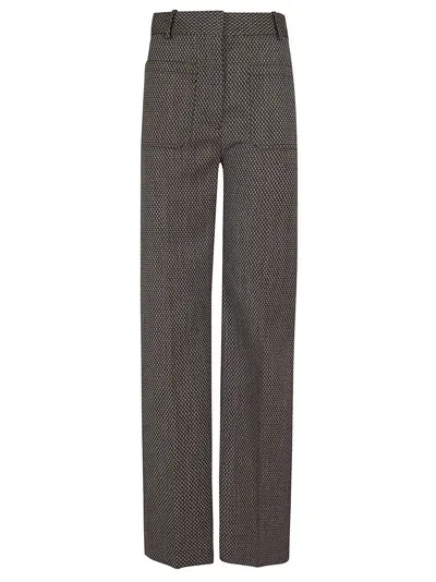 Victoria Beckham Alina Trouser In Brown