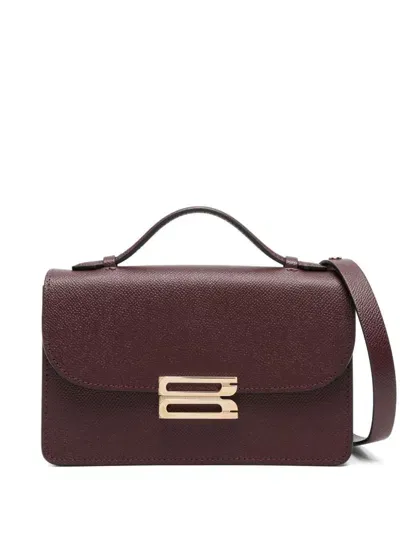 Victoria Beckham B Shoulder Bag In Bordeaux