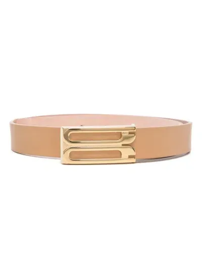 Victoria Beckham Frame Belt In Neutrals