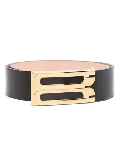 Victoria Beckham Jumbo Frame Belt In 黑色