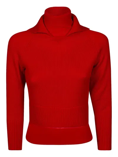 Victoria Beckham Maglia Doppiata In Red