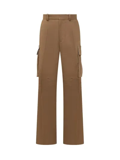 Victoria Beckham Relaxed Cargo Trouser In Brown