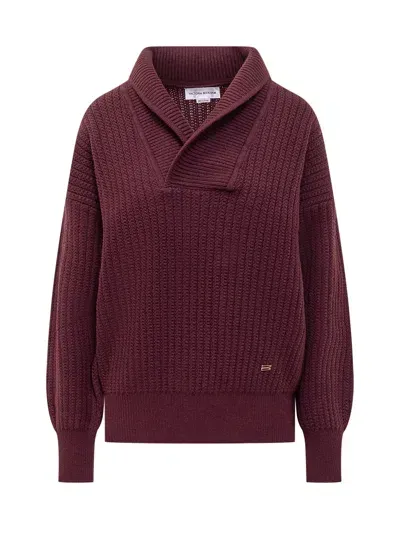 Victoria Beckham Sweater In Burgundy