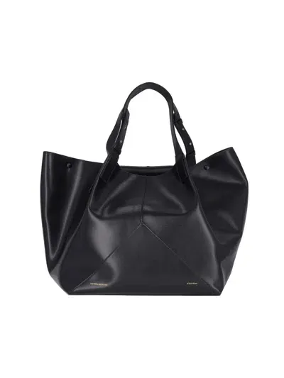 Victoria Beckham 'victoria' Tote Bag In Black  