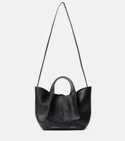 Victoria Beckham W11 Mini Leather Tote Bag In Black