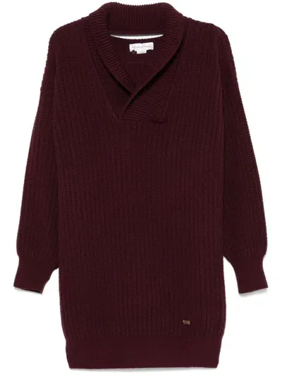 Victoria Beckham Wool Sweater In Brown