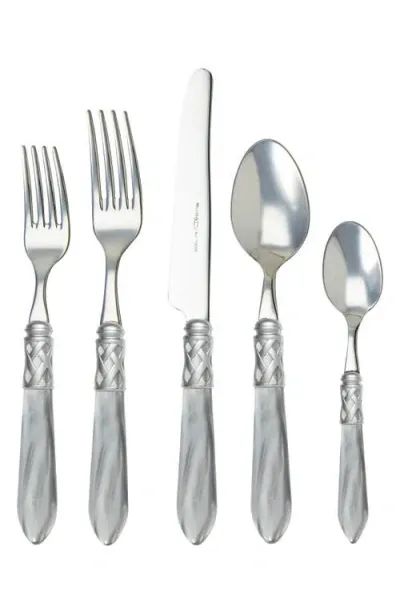 Vietri Aladdin 5-piece Place Setting In Gray