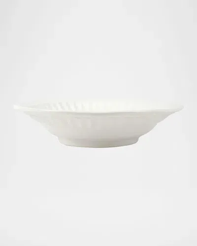 Vietri Pietra Serena Small Shallow Serving Bowl In White