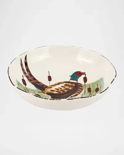 Vietri Wildlife Pheasant Pasta Bowl In Multi