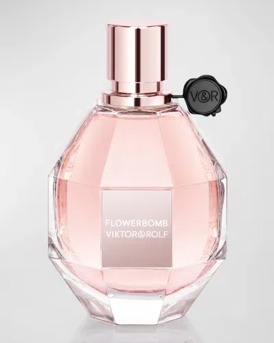 Viktor & Rolf Flowerbomb Eau De Parfum Spray, 3.4 Oz. In White