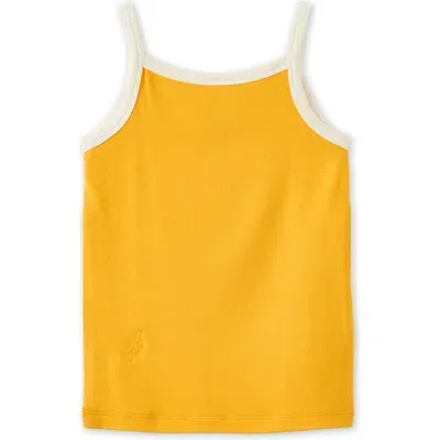 Vild House Of Little Babies'  Ecovero Thin Strap Tank Top In Bumble Bee Yellow