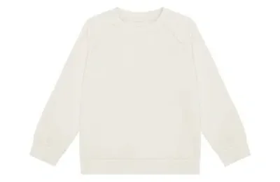 Vild House Of Little Kids'  Organic Cotton Pullover In Ecru-no Dye