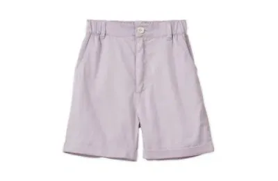 Vild House Of Little Kids'  Organic Cotton Woven Bermuda Shorts In Purple