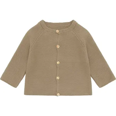 Vild House Of Little Kids'  Organic Knit Cardigan In Brown