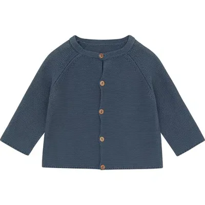 Vild House Of Little Kids'  Organic Knit Cardigan In Blue