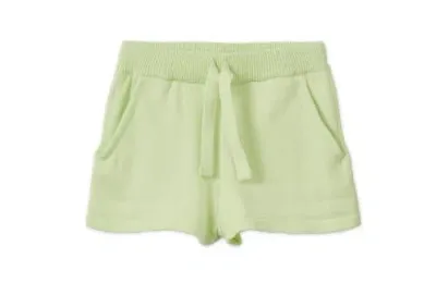 Vild House Of Little Kids'  Organic Knit Shorts In Light Green