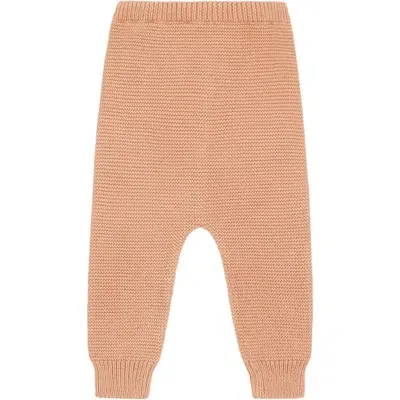 Vild House Of Little Kids'  Organic Knit Trousers In Pink Quartz-mineral Dye