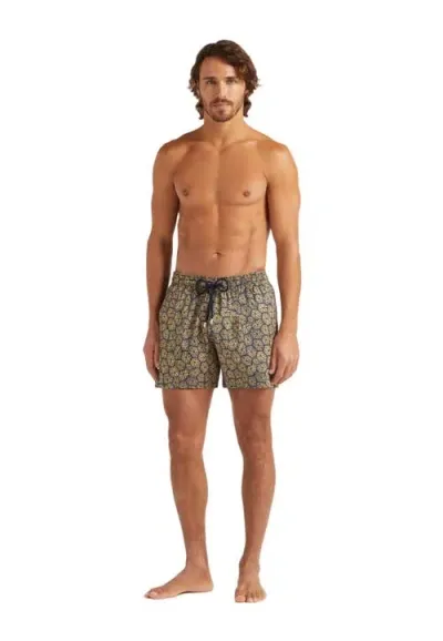 Vilebrequin Carapaces Swim Shorts In Bleu Marine