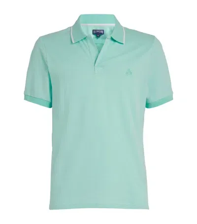 Vilebrequin Cotton Palatin Polo Shirt In Green