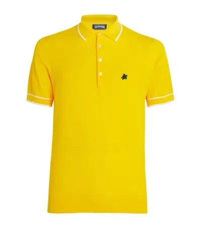 Vilebrequin Cotton Pezou Polo Shirt In Yellow