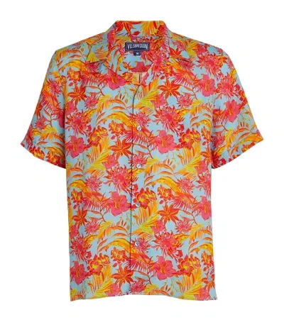 Vilebrequin Linen Tropical Santorini Shirt In Multi