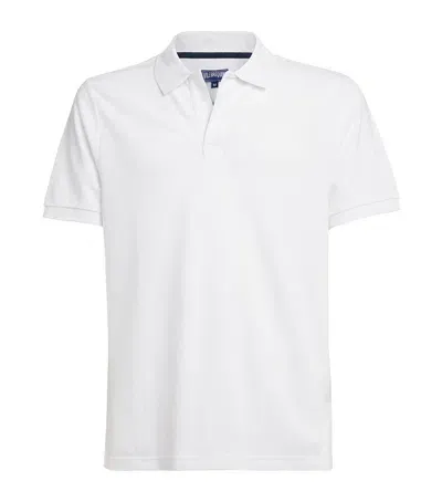 Vilebrequin Logo-embroidered Polo Shirt In White