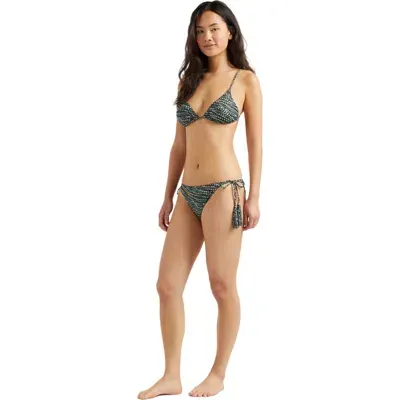 Vilebrequin Pearl Jersey Rope Tresses Mini Brief Bikini Bottom In Noir