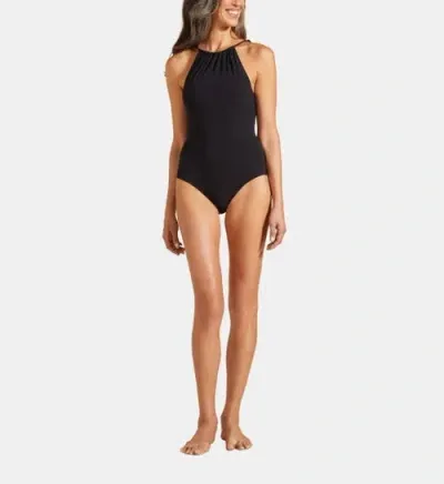 Vilebrequin Tresses Jersey One Piece Swimsuit In Black