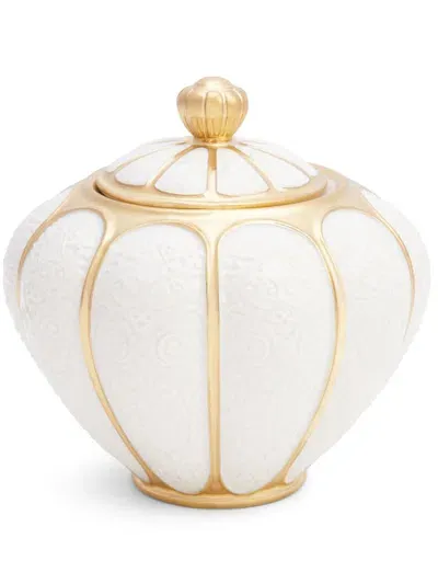 Villari Amour Sugar Bowl In Weiss