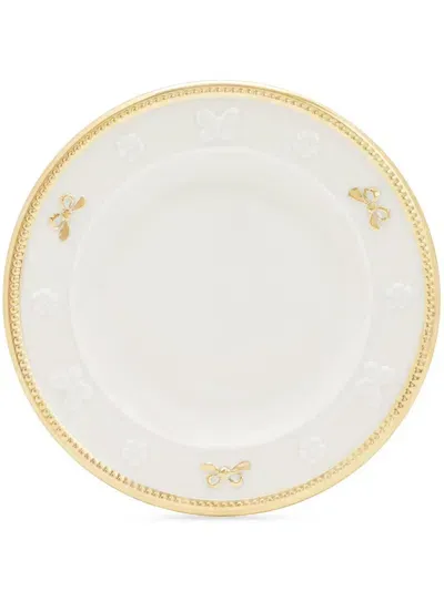 Villari Bow Detailing Plate In White