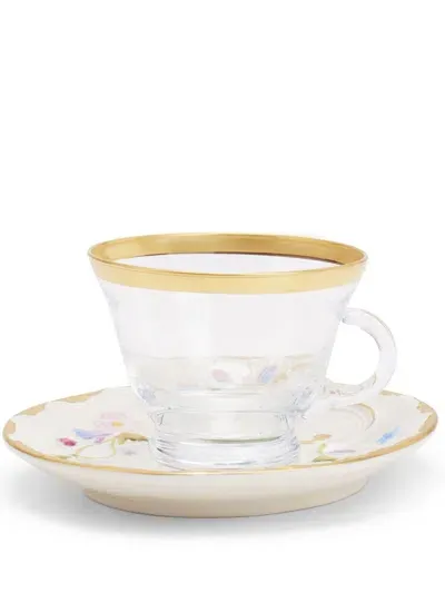 Villari Taormina Cappuccino Cup & Saucer In Neutrals