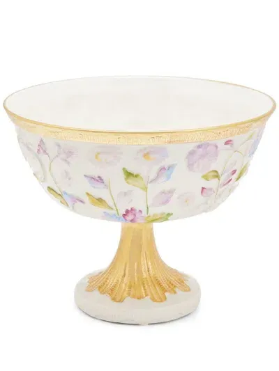 Villari Taormina Footed Fruit Bowl In Neutrals