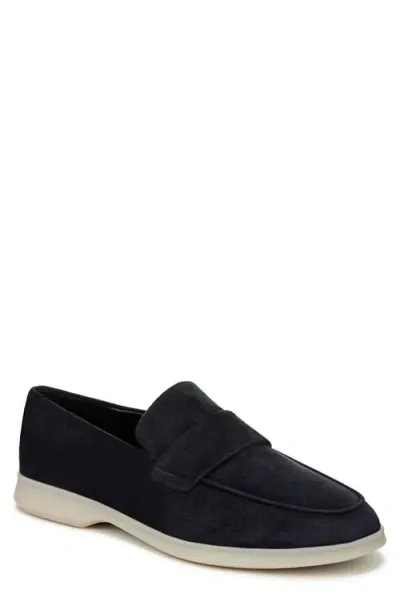 Vince Bigsur Moc Toe Loafer In Blue Ink