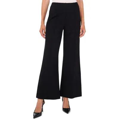 Vince Camuto Center Pintuck Wide Leg Pants In Rich Black