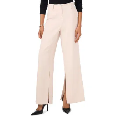 Vince Camuto Clean High Waist Inseam Slit Pants In Neutral