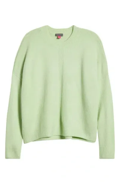 Vince Camuto Crewneck Sweater In Foam Green