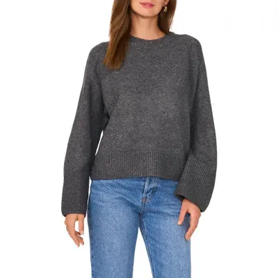 Vince Camuto Crewneck Sweater In Gray