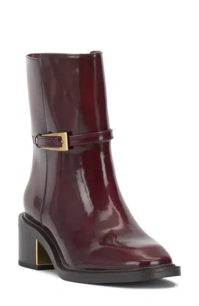 Vince Camuto Gali Bootie In Chianti Box Patent