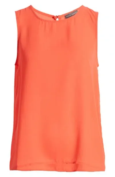 Vince Camuto High-low Sleeveless Top In Tulip Red