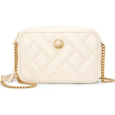 Vince Camuto Kisho Quilted Leather Crossbody Bag In Gold