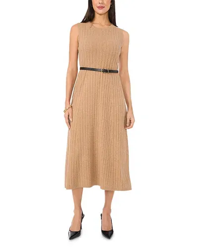 Vince Camuto Knit Midi Dress In Dark Latte