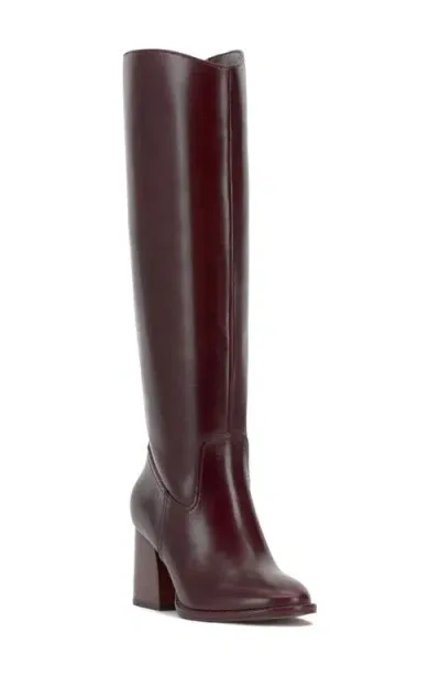 Vince Camuto Leila Block Heel Knee High Boot In Whisky