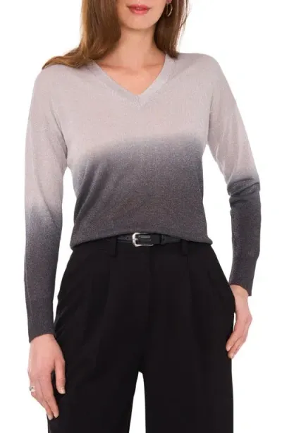 Vince Camuto Metallic Ombré Sweater In Luxe Grey