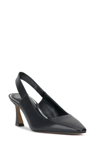 Vince Camuto Samila Square Toe Slingback Pump In Black